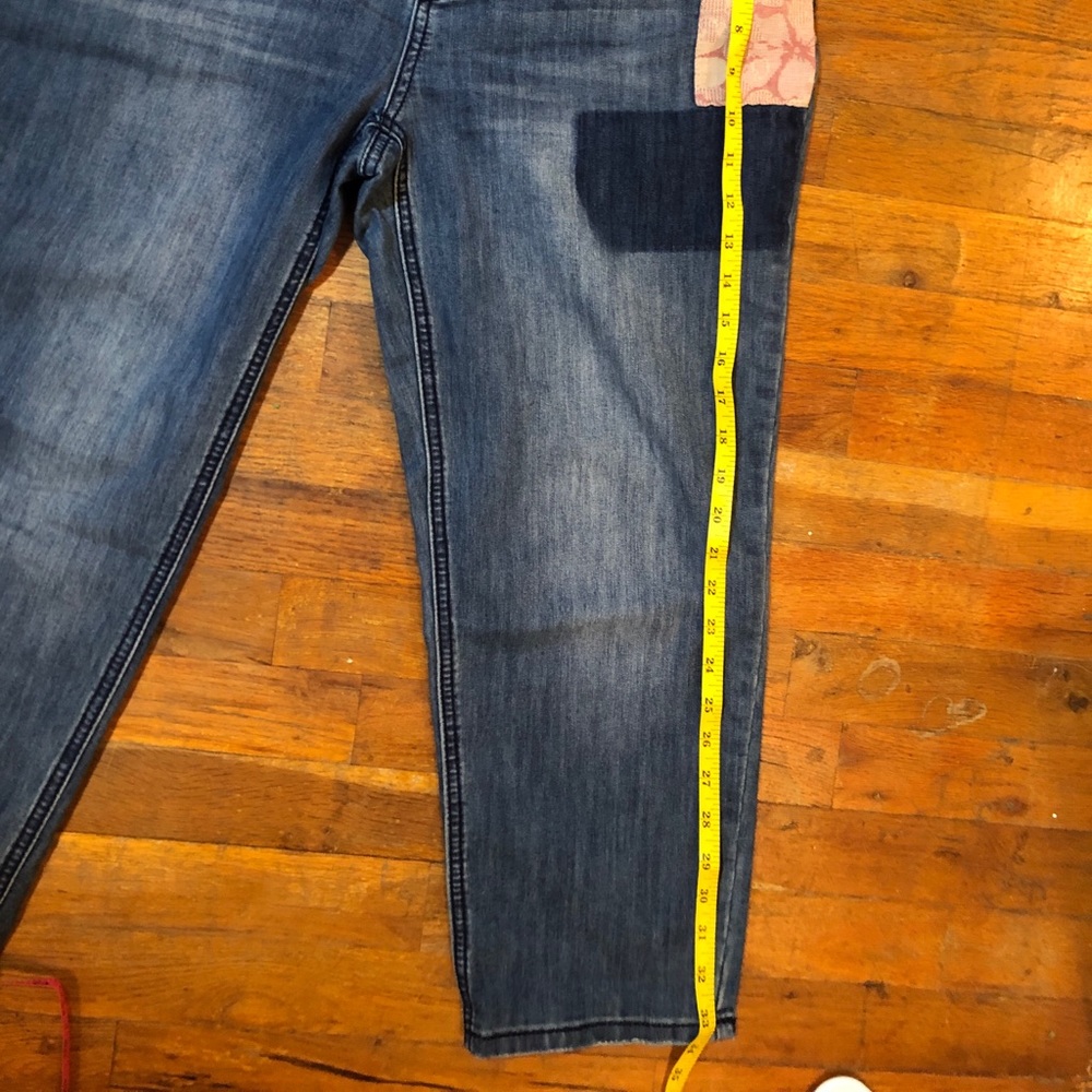 Indigo Thread Co. Patchwork Cropped Pants - image 8